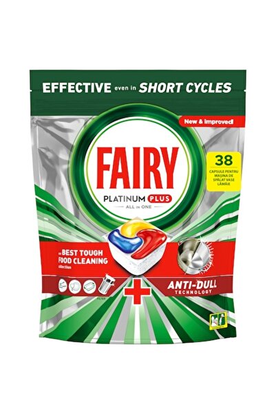 Fairy Capsule Platinum Plus anti-tocire pentru mașina de spălat vase, 38 de s...