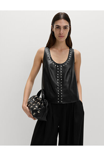 Marks & Spencer Suni Deri Bluz