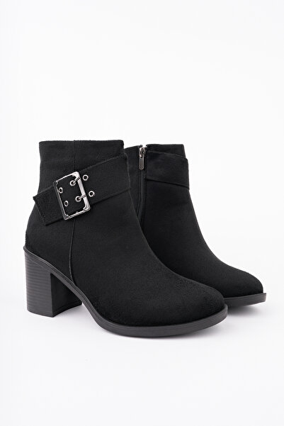 Madam Tarz BLN-408 Cizme cu toc gros cu detaliu curea