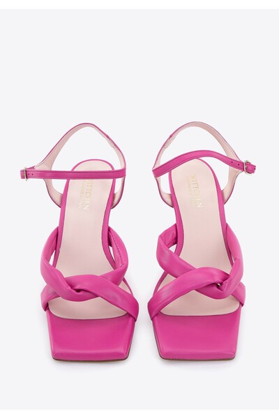 Wittchen Sandale damă din piele cu barete moi, piele roz