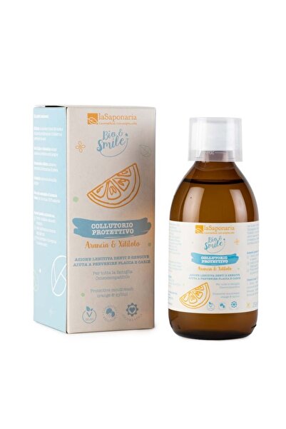 La Saponaria protective mouthwash with orange and xylitol, 250 ml,