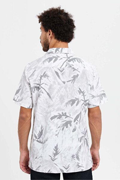 REDTAG Men White Printed Shirt