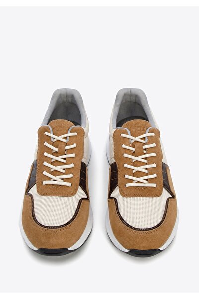 Wittchen Teniși bărbătești din piele întoarsă cu inserții elastice, maro, din...