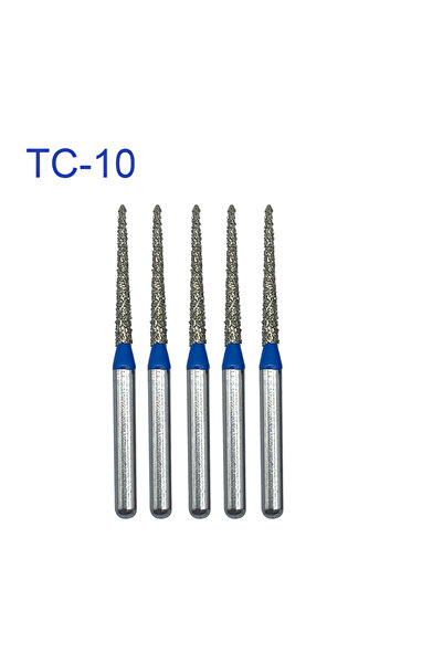Choice1 TC-10 5pcs/pack Conical Dental Diamond Burs TC Dental Drills For High...