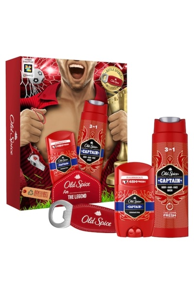 Old Spice Set cadou Fotbalist: Gel de duș Căpitan 250 ml + Deodorant Stick 50...