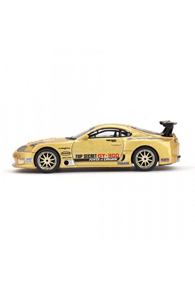 mini gt 1:64 Toyota Supra (A80) Top Secret Gt-300 Top Secret Gold Diecast Model Car