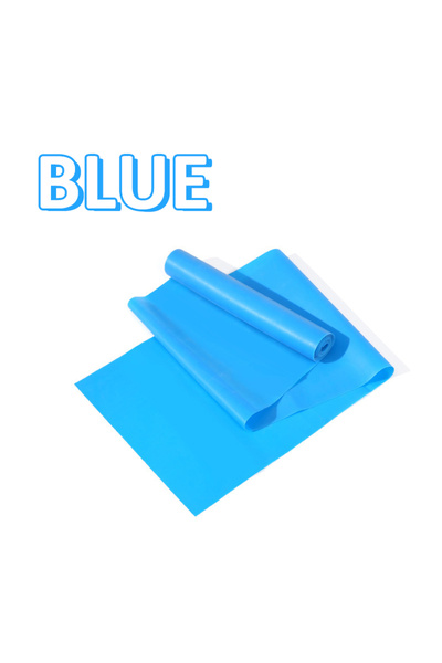 Choice 1500x150x0.35mm Blue Yoga Pilates Elastic Resistance Band Fitness Trai...