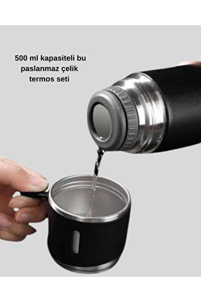 alemdarshop 500 ml vacuum flask - double wall stainless steel, special for ho...
