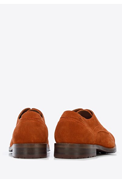 Wittchen Men's Suede Derby Shoes with Decorative Stitching, Brick Red, Brick Red, Suede Leather