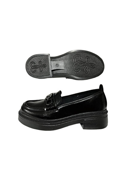 Şanzelize Дамски черни обувки с ортопедична подметка Şnzlze2201-33