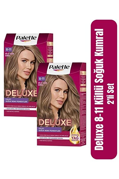 Palette Deluxe 8-11 Küllü Soğuk Kumral 2 li Set