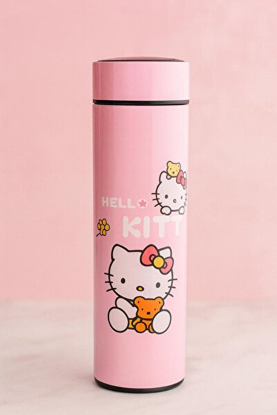 Winny Store زمزمية حرارية بتصميم هيلو كيتي | زجاجة حرارية للحفاظ على المشروبات الساخنة والباردة | كوب حراري أنيق