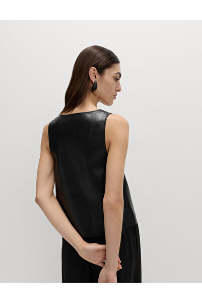 Marks & Spencer Suni Deri Bluz