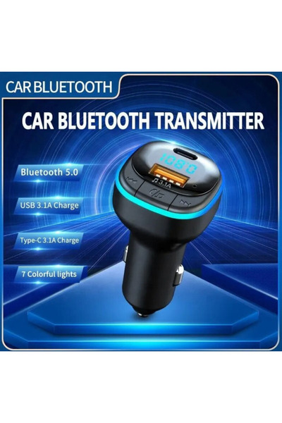 Ruan Modulator FM C33 Radio function Bluetooth Led Multicolor USB A USB C Black