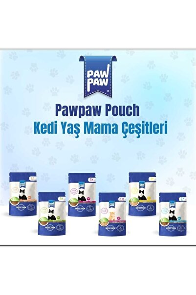 PawPaw Wet cat food, chicken pieces in sauce, 85g, delicious taste, balanced ...