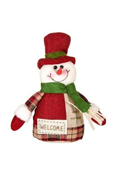 Silver Star Χριστουγεννιάτικη Διακοσμητική Φιγούρα - Χιονάνθρωπος με Κόκκινο ...