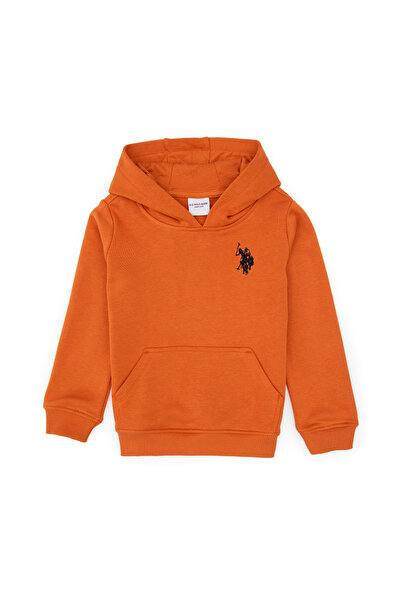 U.S. Polo Assn. Boy's Copper Basic Hooded Sweatshirt 50308442-Vr182