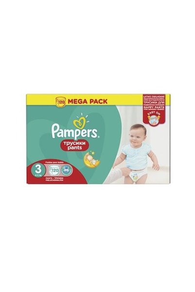 Pampers Scutece Pantaloni Nr. 3 Mega Box Midi, 120 bucăți EVO