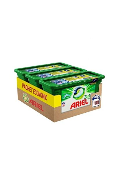 Ariel Capsule detergent de rufe 3 în 1 PODS Mountain Spring, 108 spălări