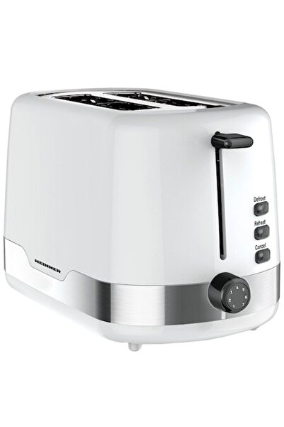 Heinner Toaster HTP-850WHSS, 850W, 2 slices, 7 speeds, White/Silver