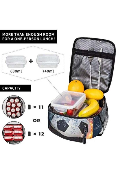 Generic Cartoon Print Insulated Lunch Bag for Students - Make Every Meal Fun!