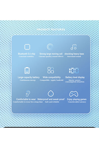 Zen Store Black Smart Display Bluetooth In-Ear Earphones with ANC, Low Latency, IPX6