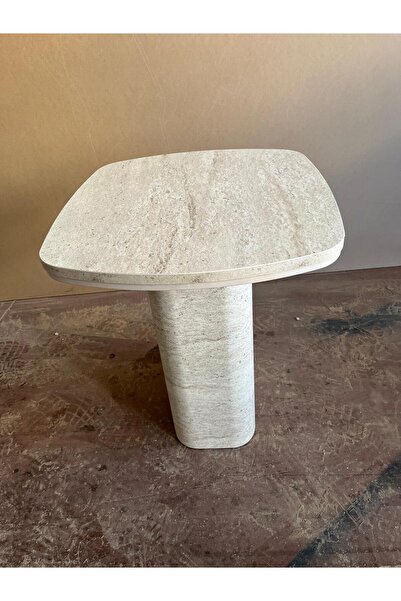 MASEMO CONCEPT Traverten Yan Sehpa