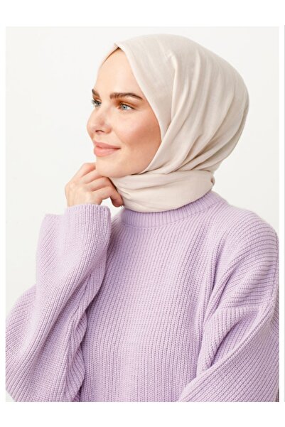 VALORSCARF Krem Renk Pamuk Kraş Kadın Şal