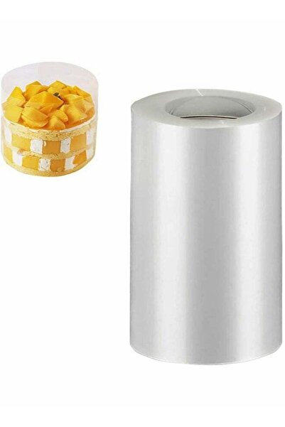Generic Cake Collar Transparent Decorative Film DIY Mousse Cake Strip 2.4in x 394in