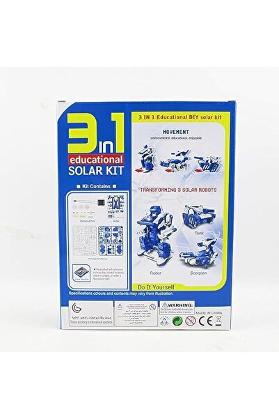 YÜREKÇE Güneş Enerjili Robot Kiti (3'ü 1 arada)