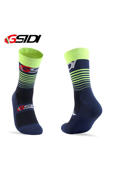 Choice bar green Gsidi New Cycling Socks High Quality Compression Men Bike Outdoor Women Running Professio