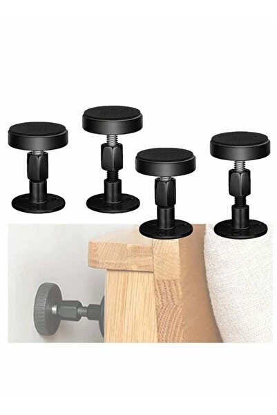 Generic Adjustable Bed Frame Stabilizer Tool, Headboard Support Stoppers Set of 4, Fits 47-64mm