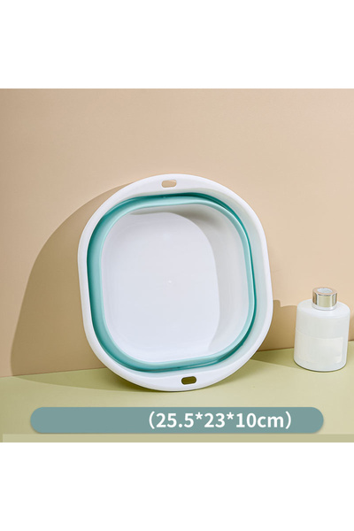 Choice11 blue-S Plastic Folding Basins Portable Wash Basins Folding Laundry T...