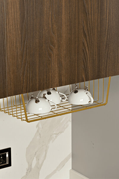 Edora Home Altın Raf Altı Kanguru Sepet, Çok Amaçlı Düzenleyici Organizer , B...