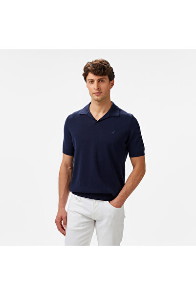 Nautica Erkek Lacivert Classic Fit Triko