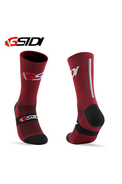 Choice vertical bar red Gsidi New Cycling Socks High Quality Compression Men Bike Outdoor Women Running Pr