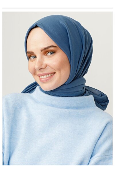 VALORSCARF pamuk kraş şal indigo