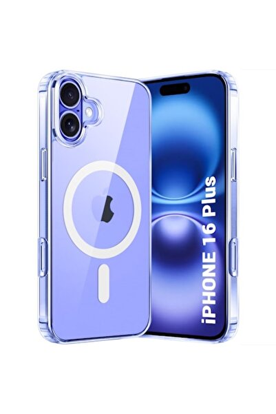 Aurov MagSafe Protective Case, Compatible with Apple iPhone 16 Plus, TPU AntiShock, Transparent