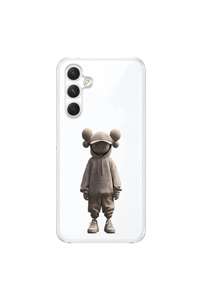 Dali Design حافظة شفافة متوافقة مع هاتف سامسونج جالاكسي A34 بتصميم No Face 3