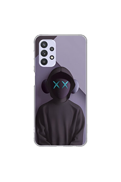 Dali Design حافظة شفافة متوافقة مع هاتف سامسونج جالاكسي A32 بتصميم No Face 2