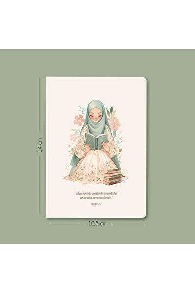 MuslimWalk Hüsnâle – Zarif Çiçekli Kızlar – 3’lü Mininote Defter
