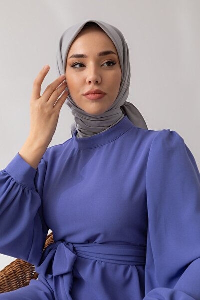 Silk Home Gray Plain Twill Polyester Scarf