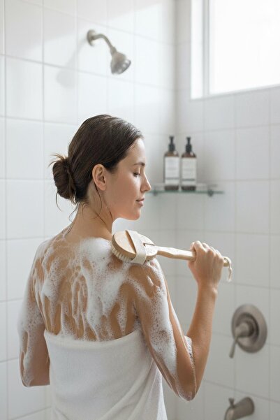 PHENORA فرشاة استحمام من شعر الخيل العضوي - فرشاة استحمام ودش من شعر الخيل ال...