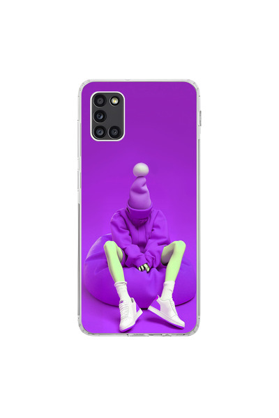 Dali Design Samsung Galaxy A31 Compatible Transparent Case No Face 6 Design
