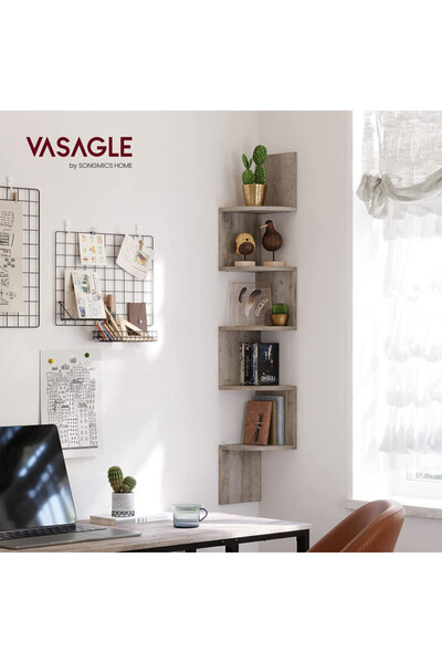 VASAGLE Vasagle corner shelf, 5 shelves, LBC020M01, 127.5 x 20 x 20 cm