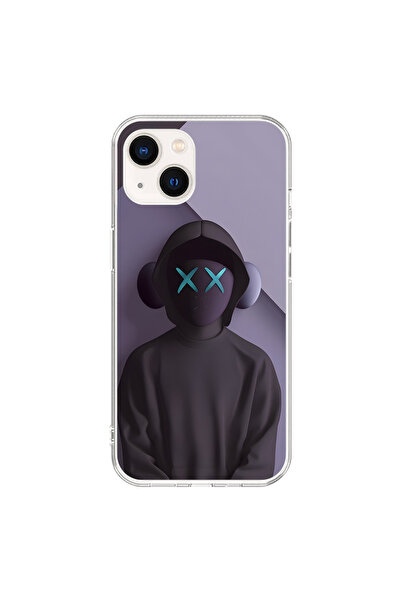 Dali Design حافظة شفافة متوافقة مع iPhone 15 بتصميم No Face 2