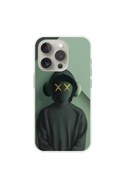 Dali Design حافظة شفافة متوافقة مع هاتف iPhone 16 Pro Max بتصميم No Face 1