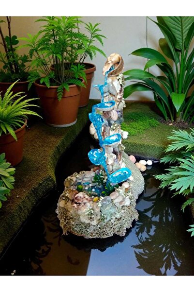 Ylc Tasarım Deniz Rüyası Şelalesi: El Yapımı Dekoratif Su Objesi