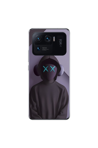 Dali Design حافظة شفافة متوافقة مع هاتف Xiaomi Mi 11 Pro بتصميم No Face 2