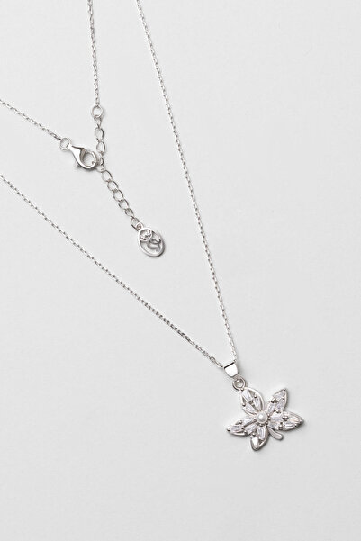 So CHIC... Elysia 18 Ayar Beyaz Altın Kaplama 45 Cm Gümüş İnci Kolye